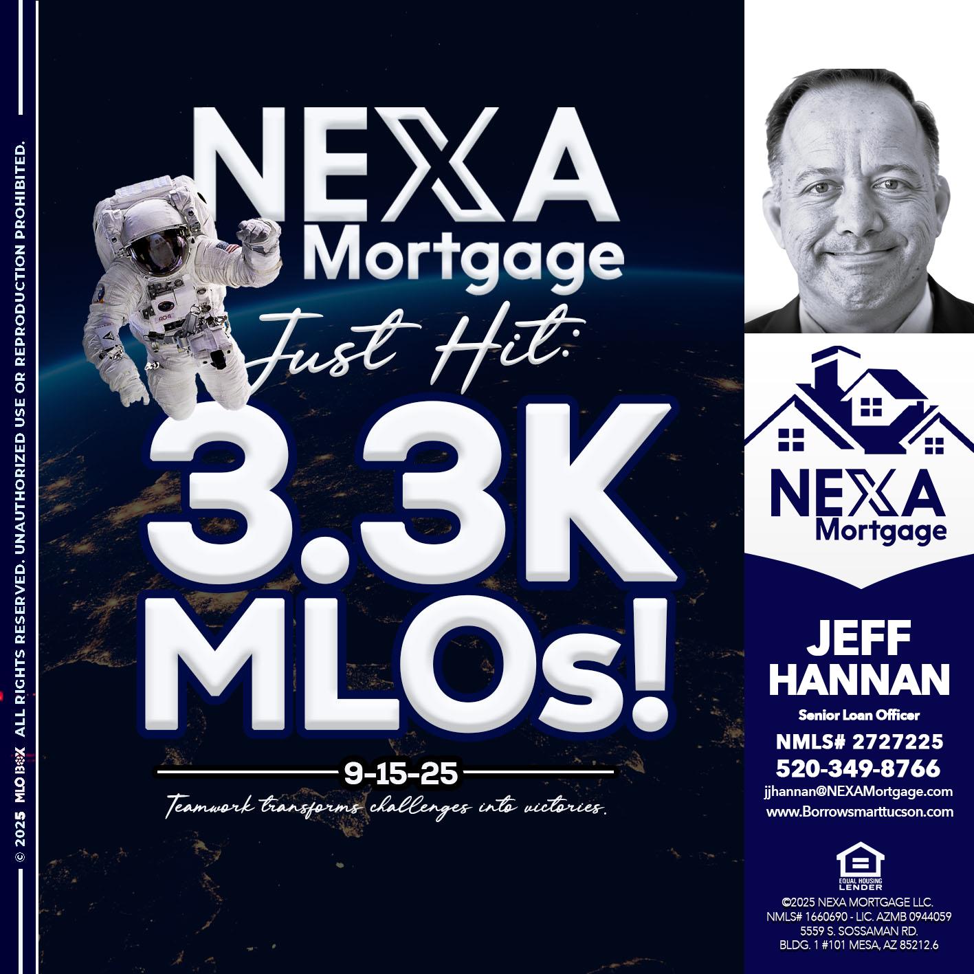 3.3K - Jeff Hannan -Senior Loan Officer