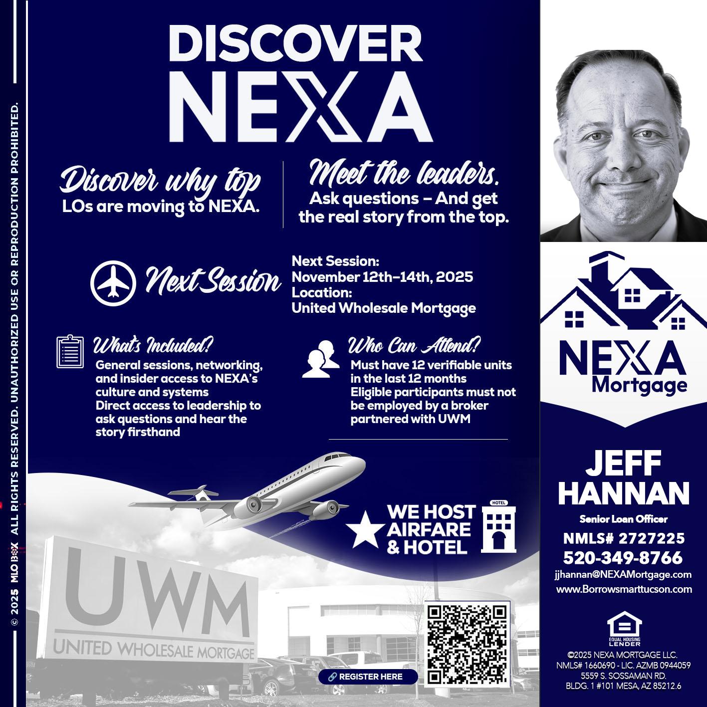 DISCOVER NEXA - Jeff Hannan -Senior Loan Officer