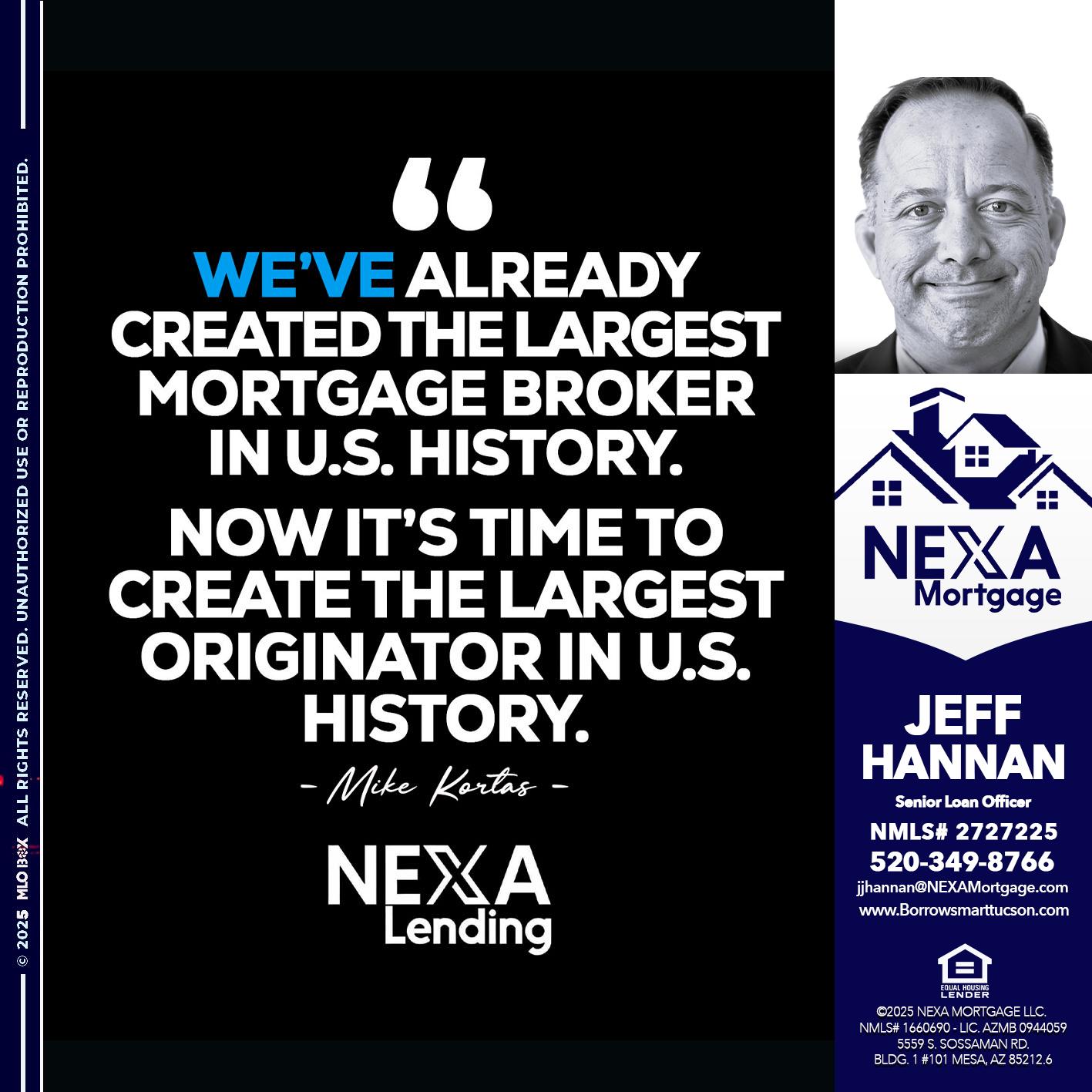 MIKE KORTAS - Jeff Hannan -Senior Loan Officer