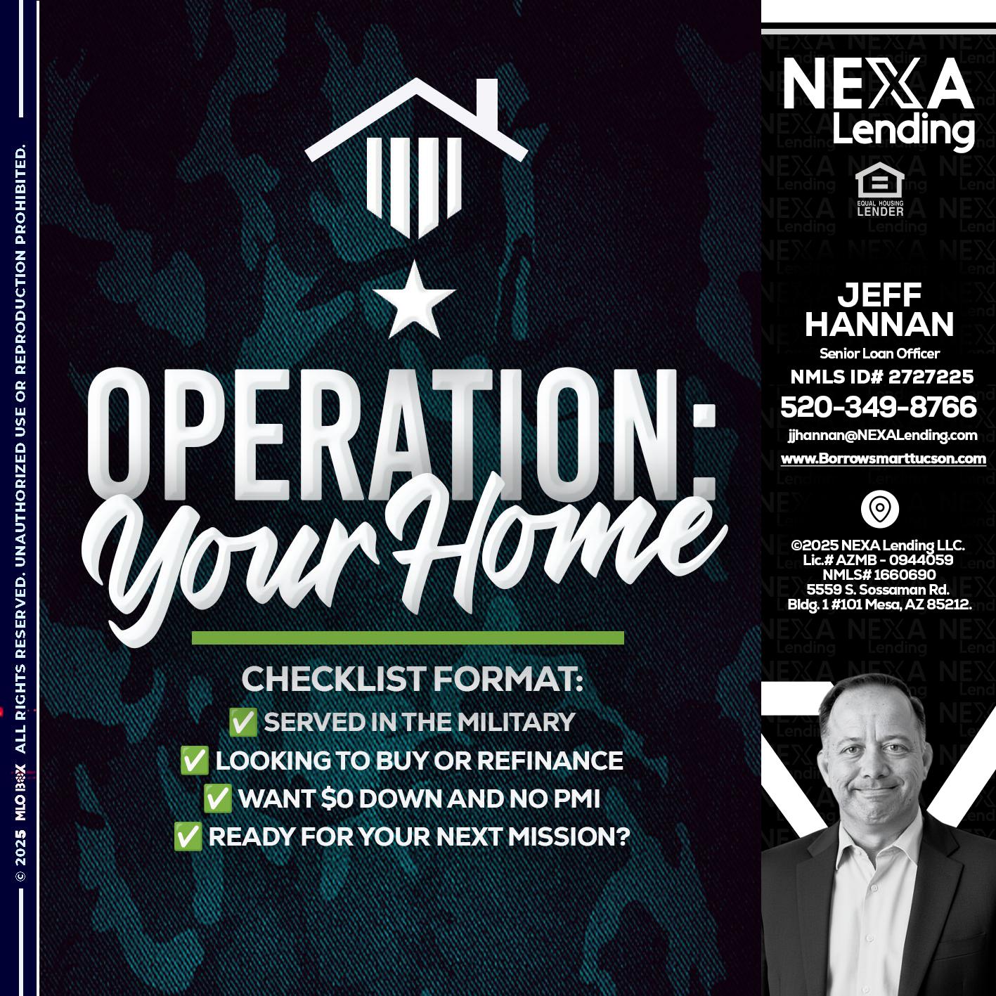 OPERATION YOUR HOME - Jeff Hannan -Senior Loan Officer