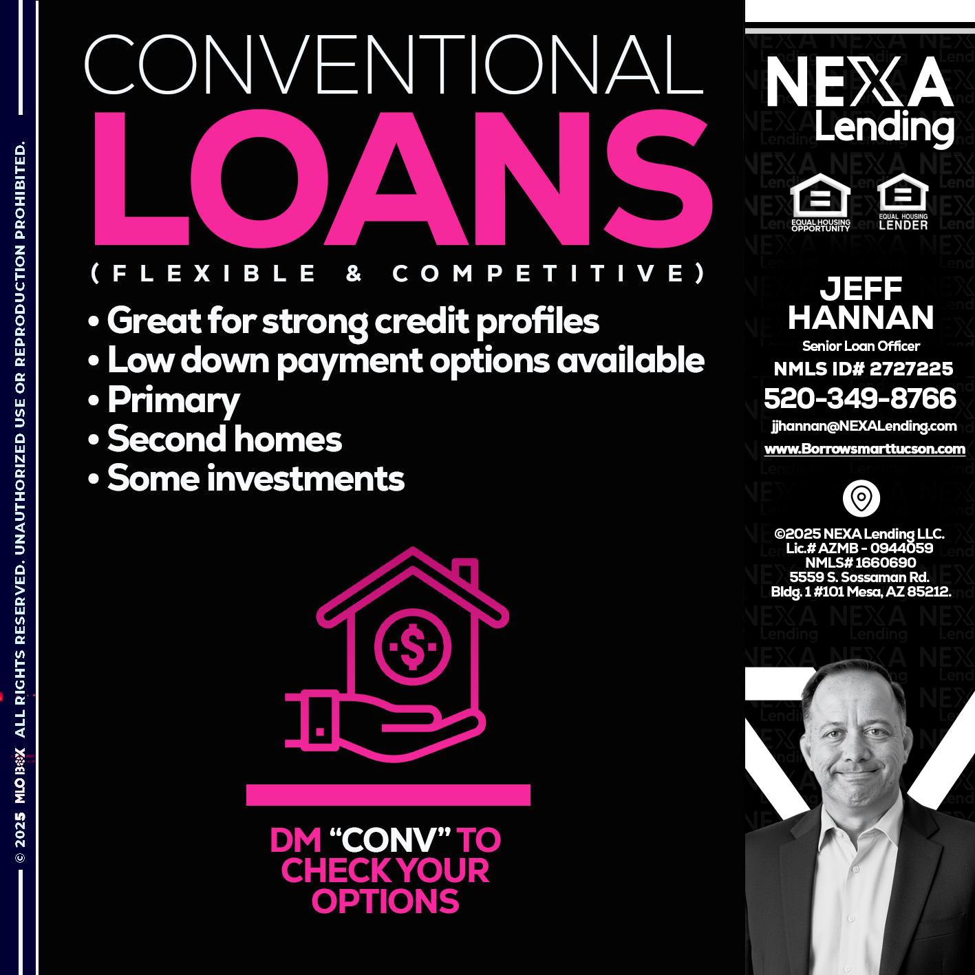 CONVENTIONAL LOANS - Jeff Hannan -Senior Loan Officer