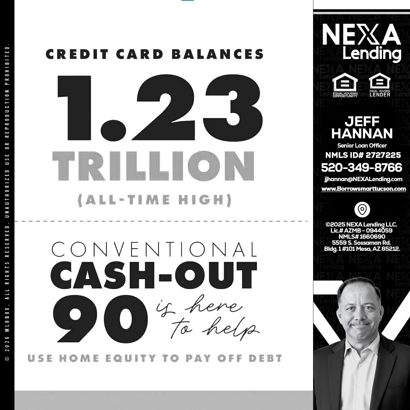 CREDIT CARD BALANCE - Jeff Hannan -Senior Loan Officer