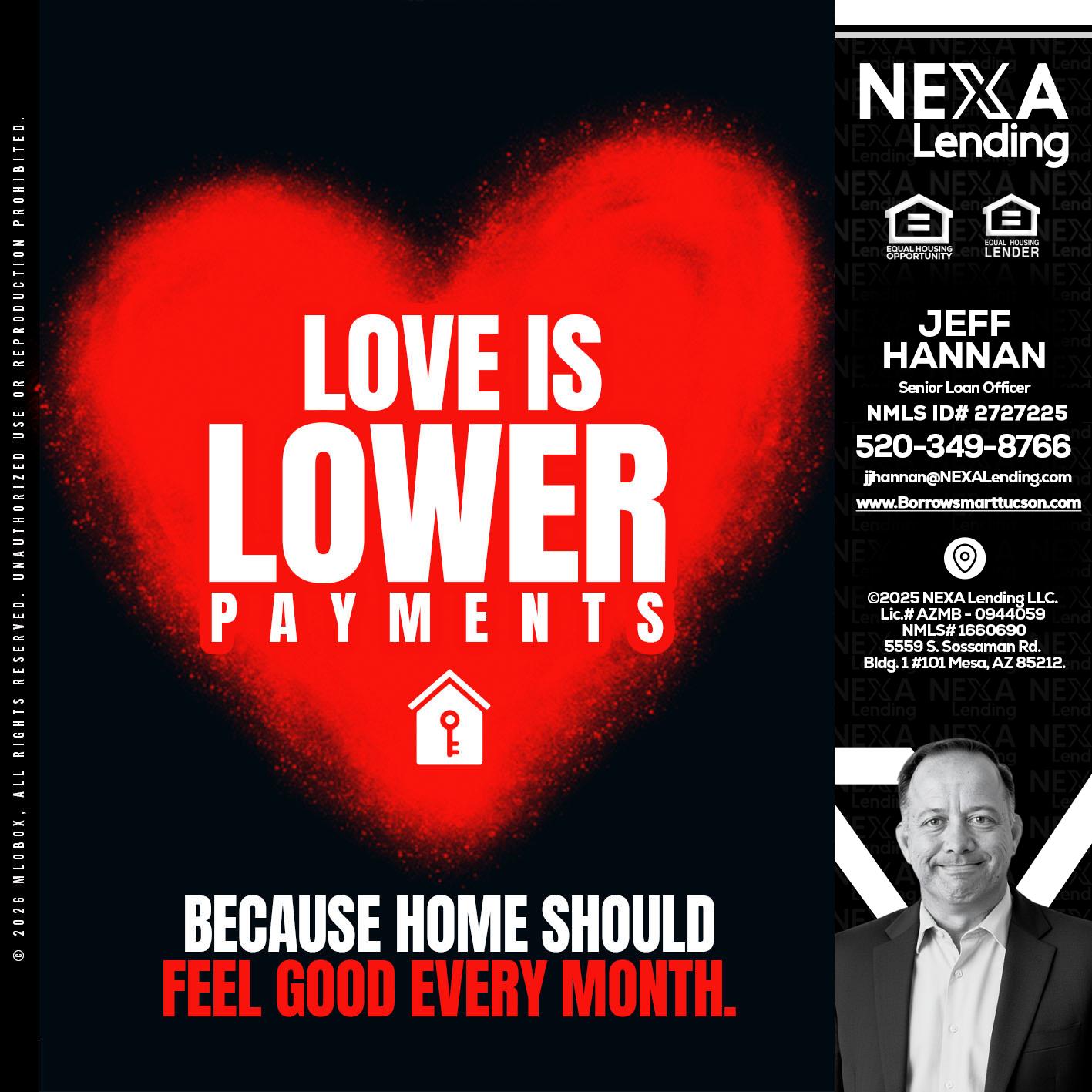 LOVE IS LOWER - Jeff Hannan -Senior Loan Officer