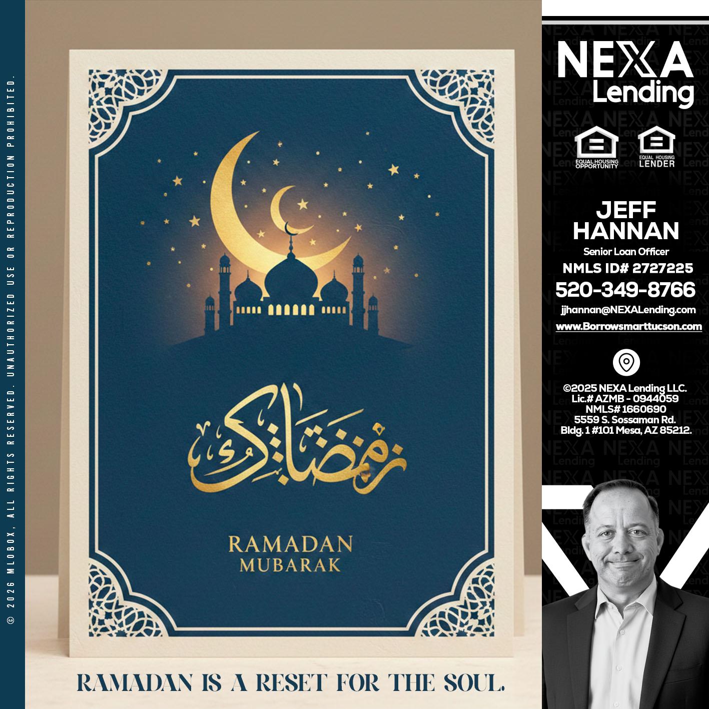 HAPPY RAMADAN - Jeff Hannan -Senior Loan Officer