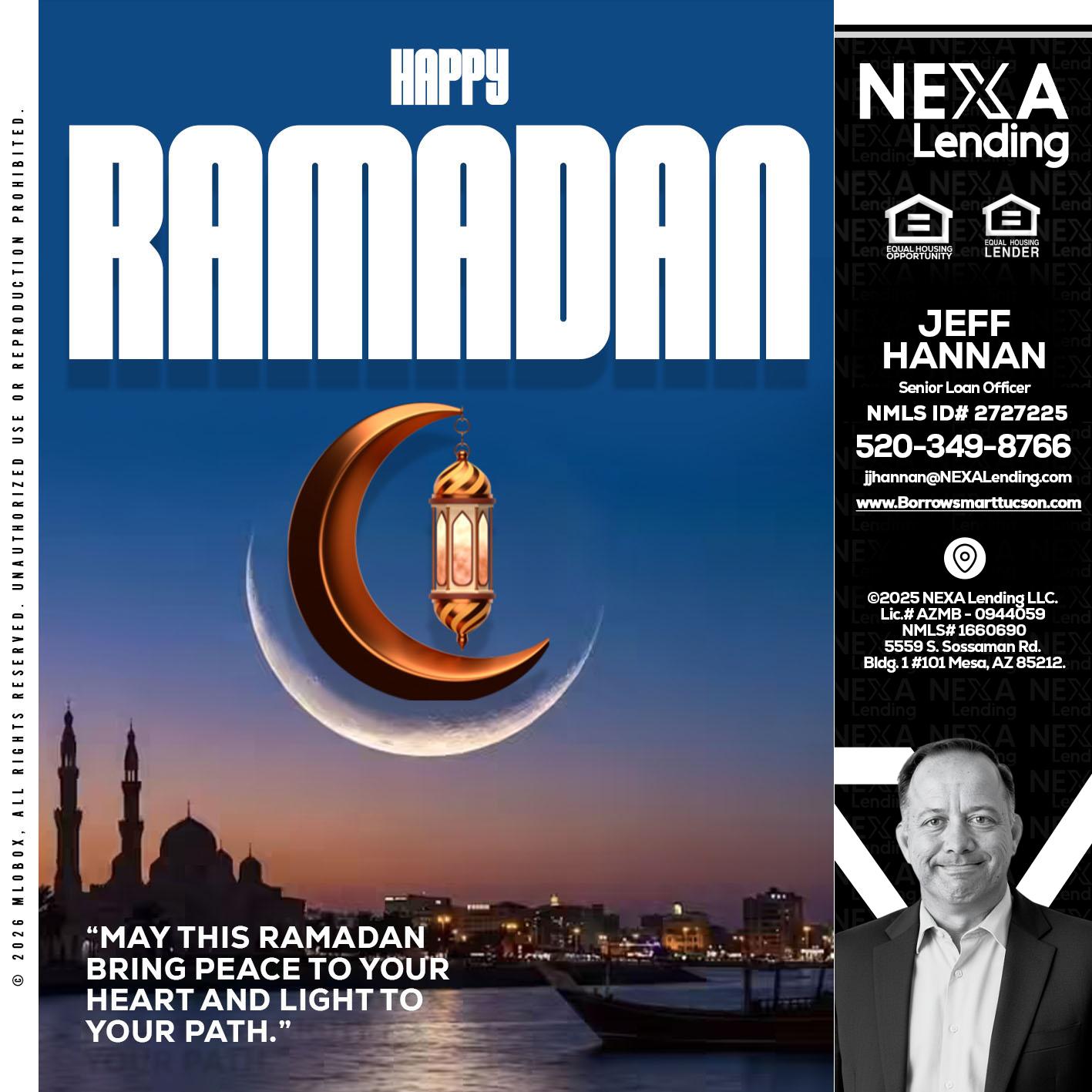 RAMADAN - Jeff Hannan -Senior Loan Officer