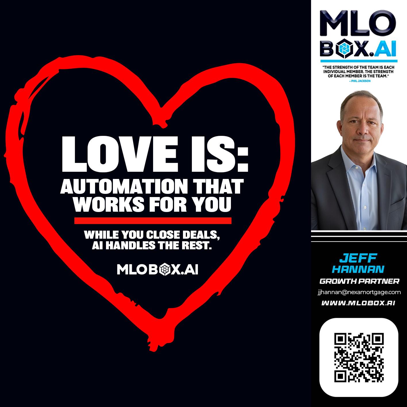 love is - Jeff Hannan -Senior Loan Officer
