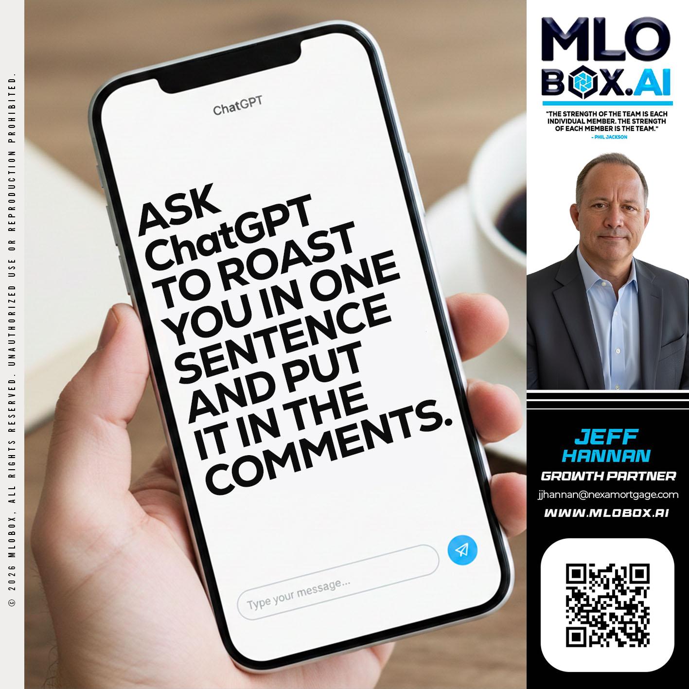 ASK CHAT GPT - Jeff Hannan -Senior Loan Officer