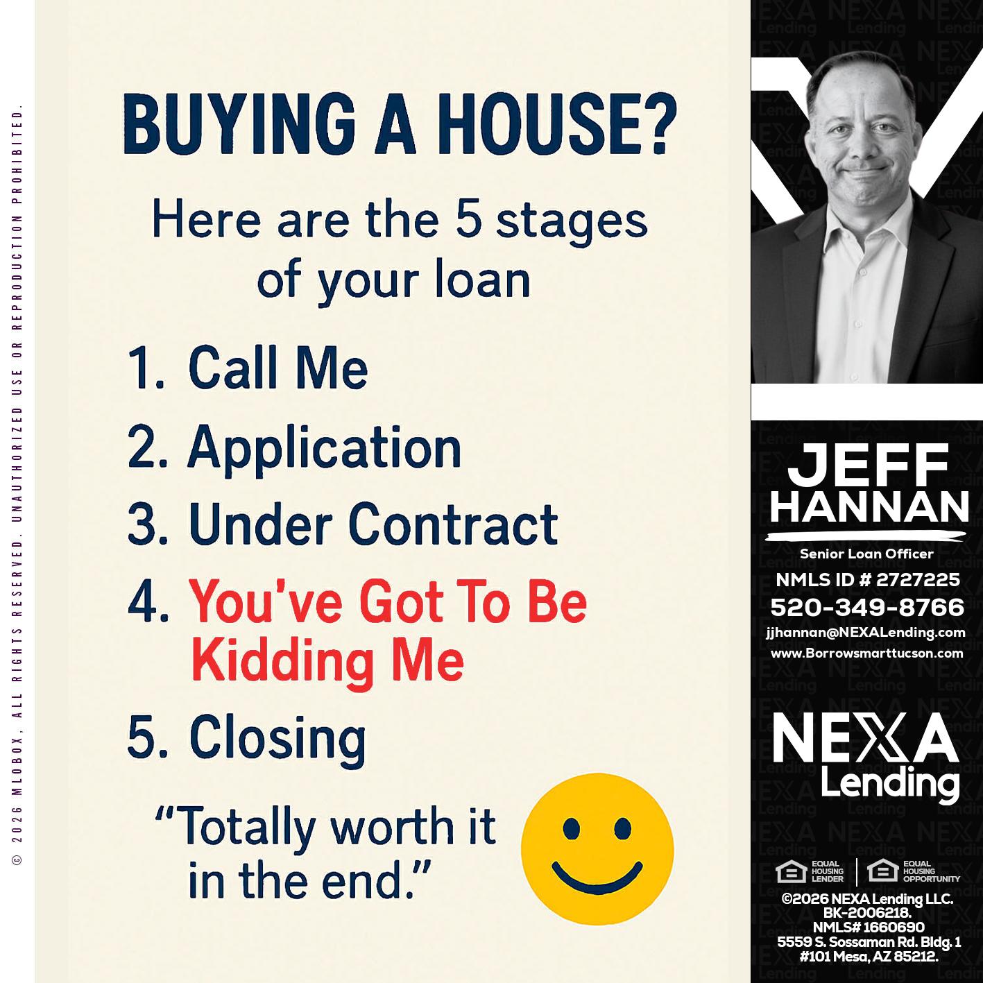 BUYING A HOUSE - Jeff Hannan -Senior Loan Officer