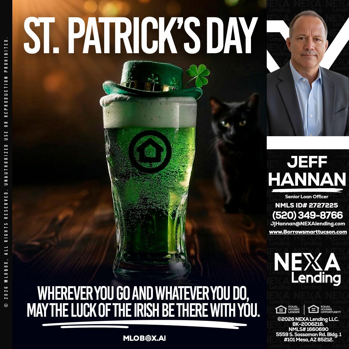 st. Patricks day - Jeff Hannan -Senior Loan Officer