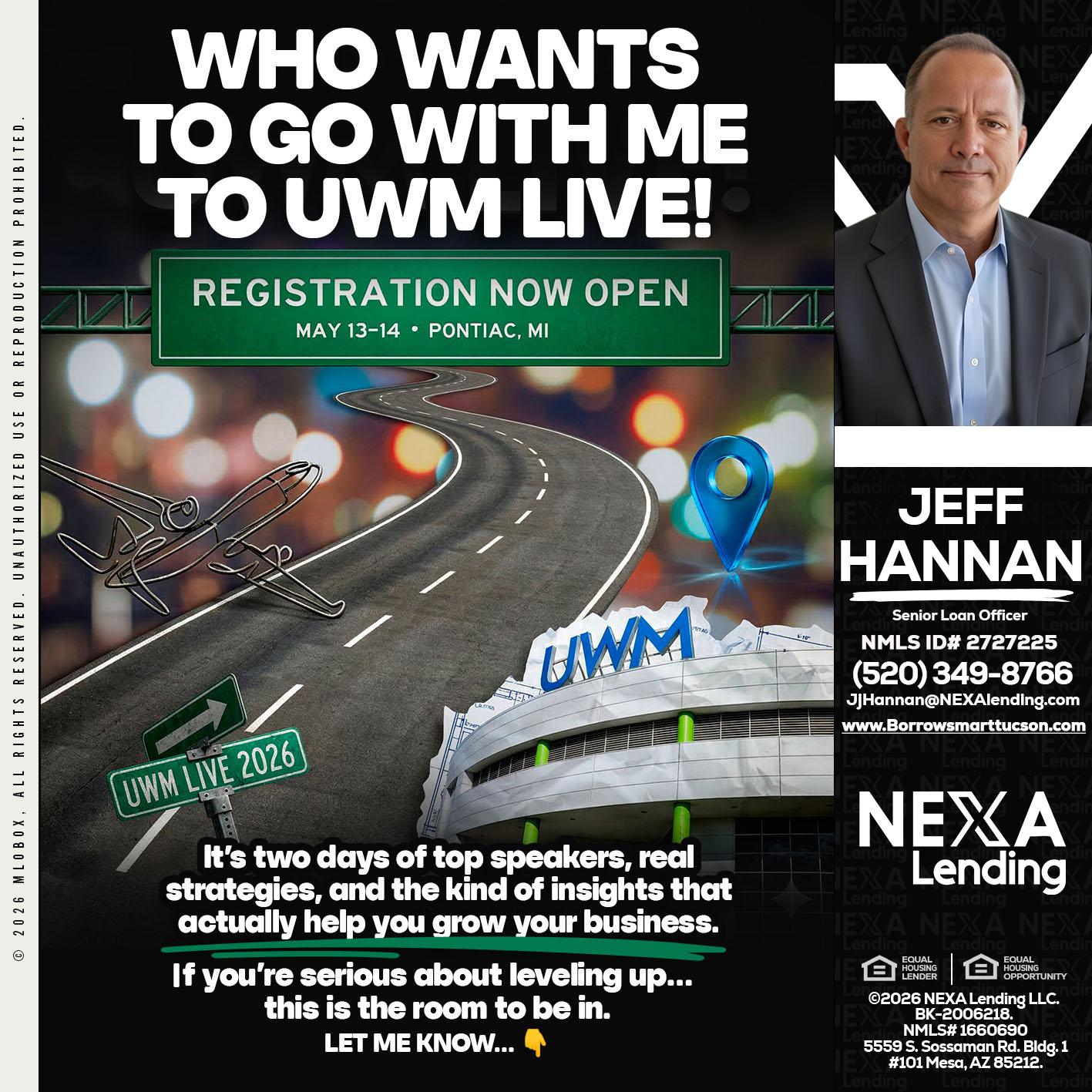 WHO WANTS - Jeff Hannan -Senior Loan Officer