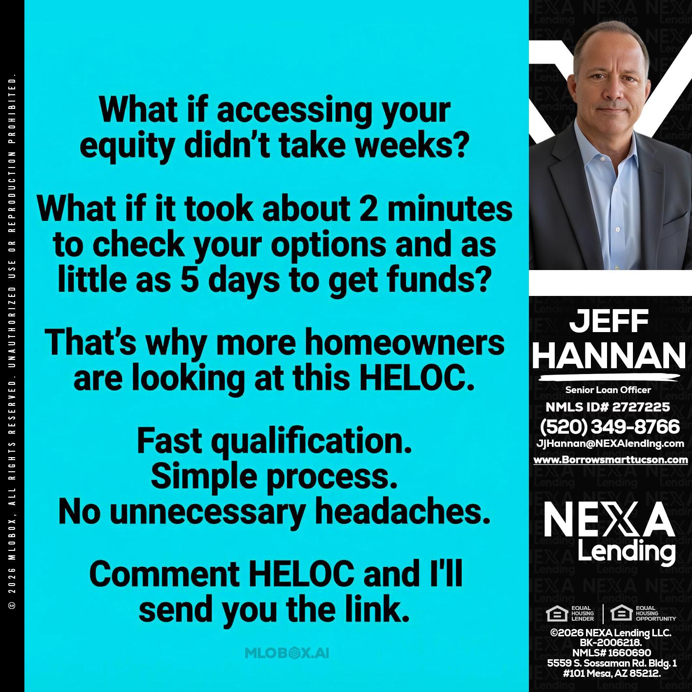 what if - Jeff Hannan -Senior Loan Officer