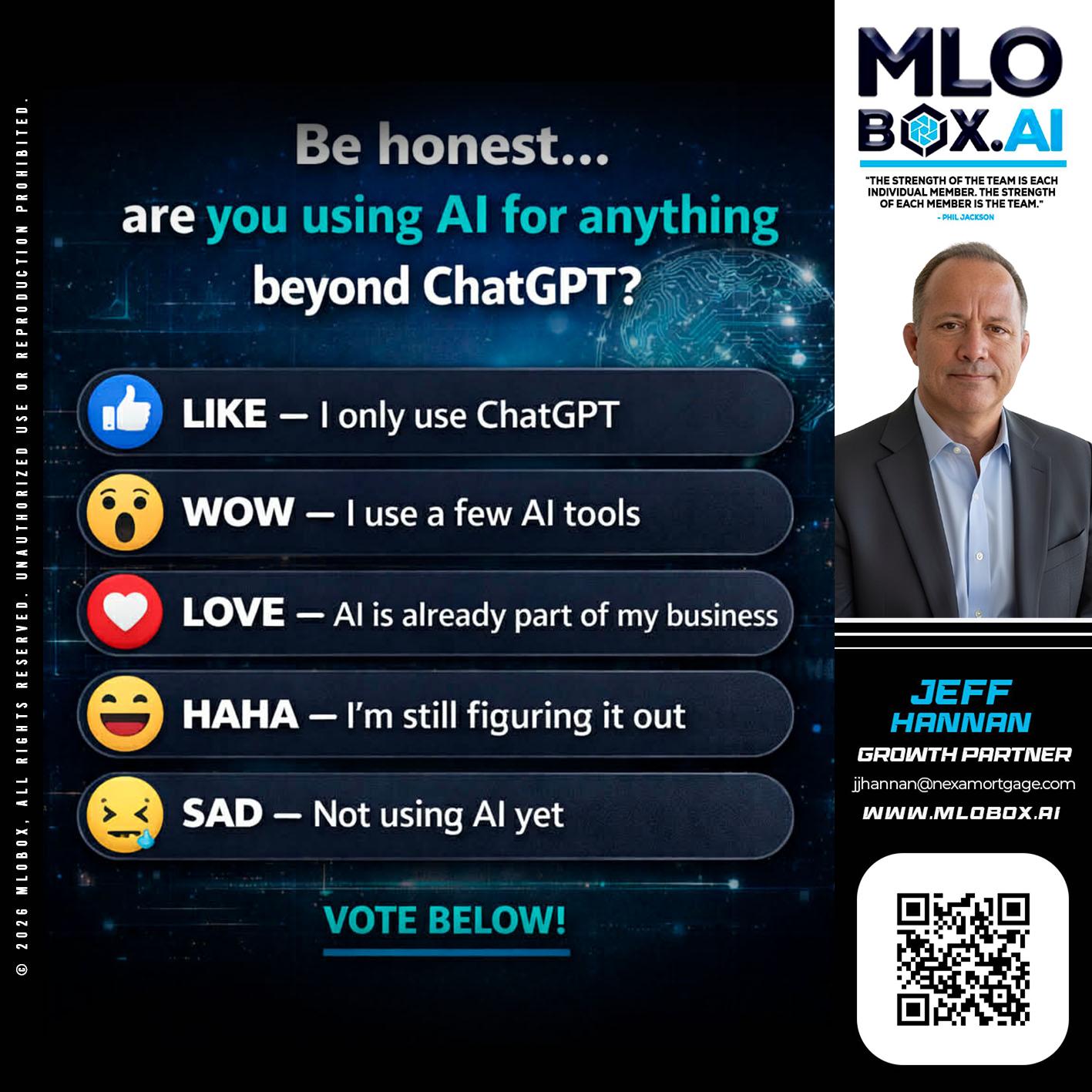 BE HONEST - Jeff Hannan -Senior Loan Officer