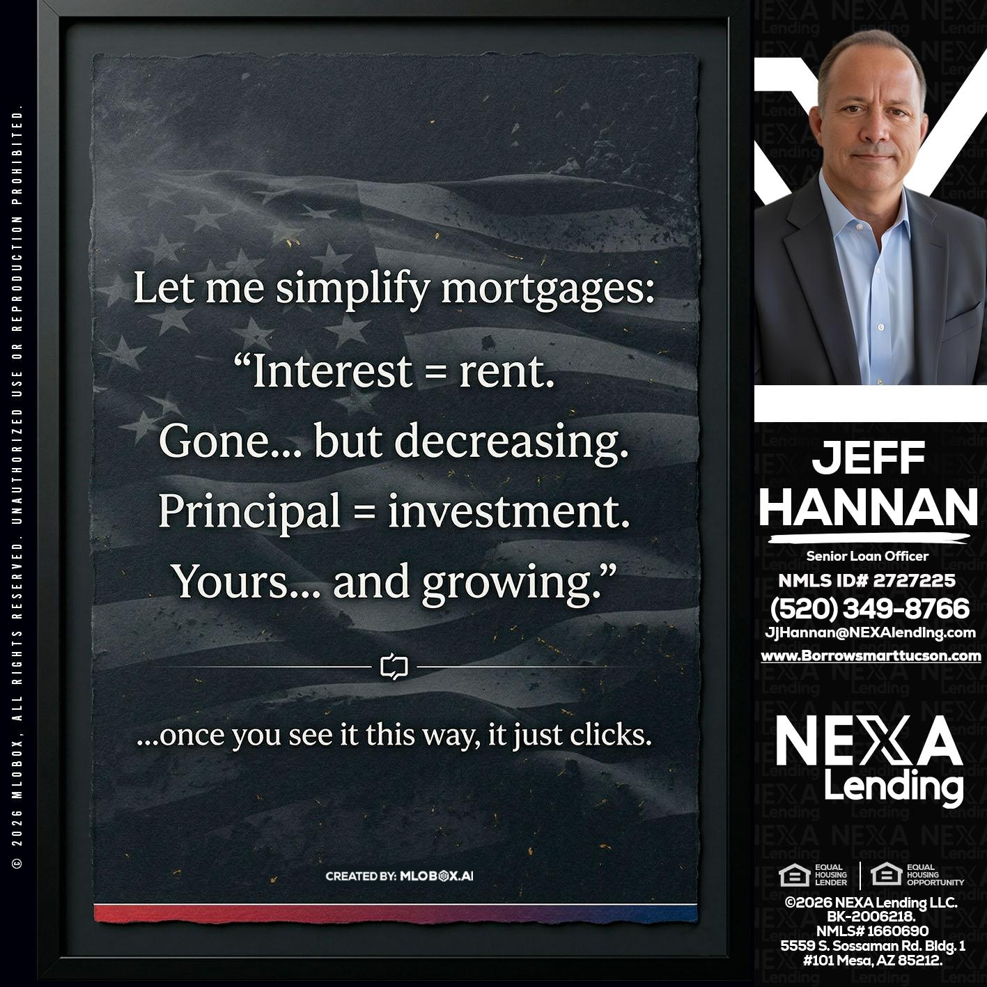 LET ME SIMPLIFY - Jeff Hannan -Senior Loan Officer