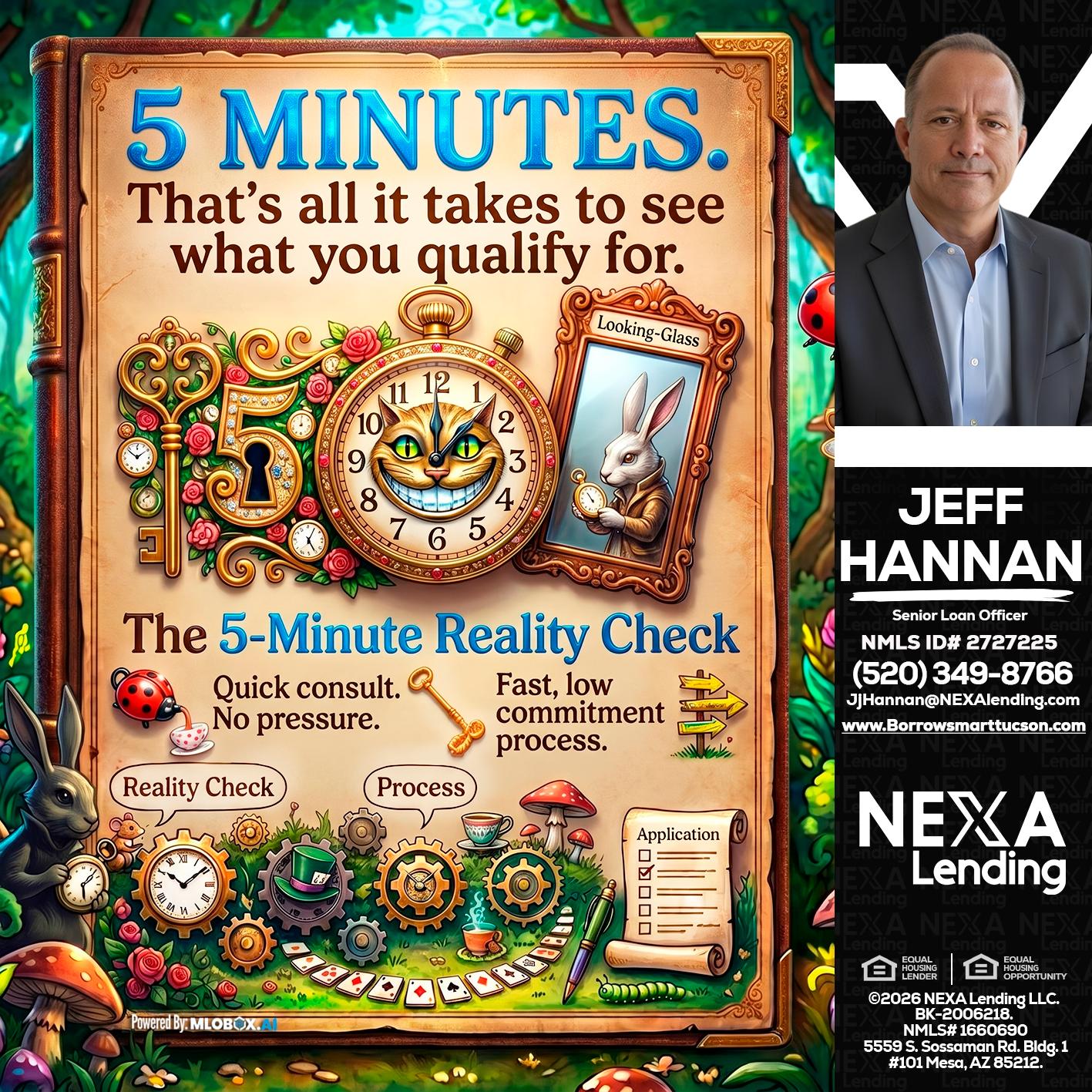 Reality Check! - Jeff Hannan -Senior Loan Officer